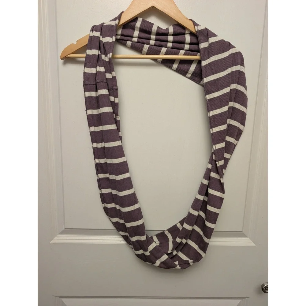 Maggie's Organics‎ Striped Infinity Scarf Ribbed Organic Cotton Sustainable